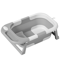 Triple Folding Baby Bathtub With Thermometer