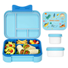 New Release Cute BPA Free Microwavable Kids Insulated Lunch Box Leak Proof 3 Compartments Portable Child Food Container