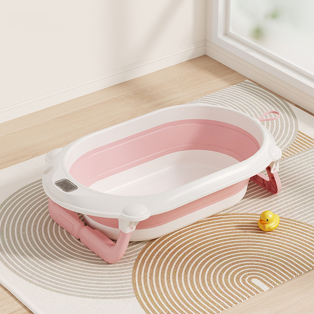 Wholesale Pink Blue Child Bathtub Portable Foldable Baby Bathtub Collapsible Baby Bath Tub