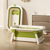 2025 New Style Wholesale Bathroom Safety Baby Bathtub Portable Travel Outdoor Foldable Kids Bathtub