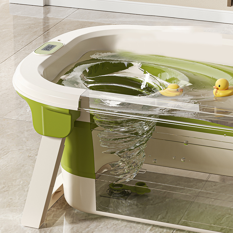 Baby bathtub folding