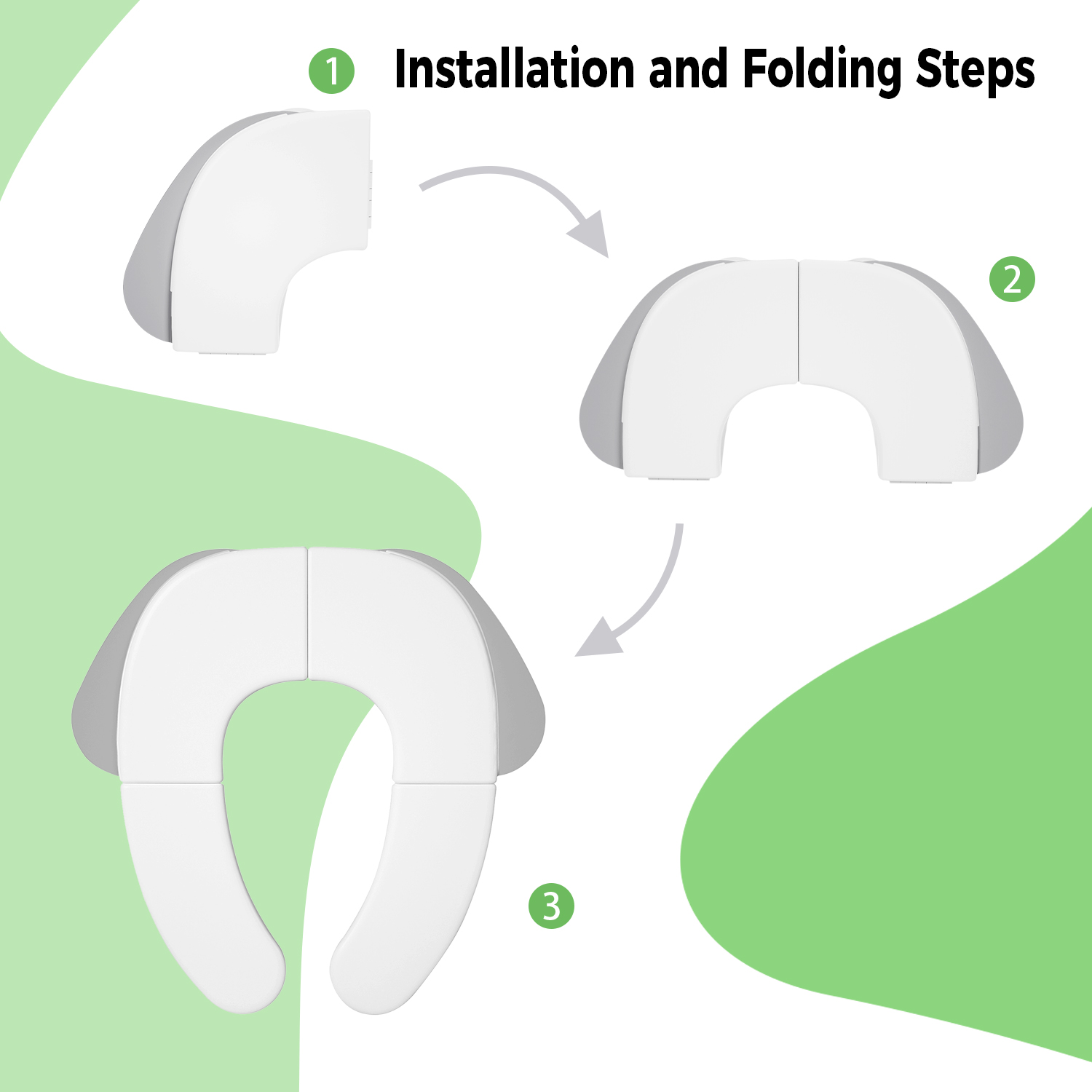 Brand New Custom Dog Shape Foldable Baby Potty Seat Collapsible Travel Kids Toilet Seat for Toilet Training