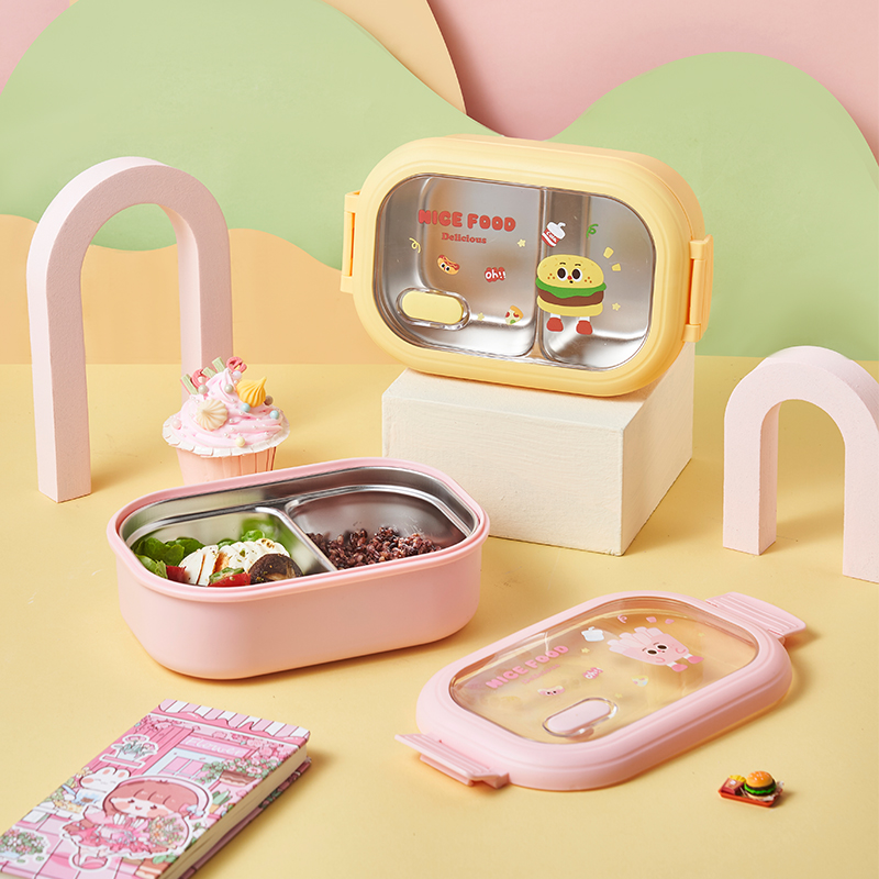 New Design Wholesale Food Grade Kids Lunch Box Portable Bento Box Multifunction Lunch Box for Baby