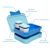 New Release Cute BPA Free Microwavable Kids Insulated Lunch Box Leak Proof 3 Compartments Portable Child Food Container