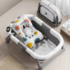 Wholesale Collapsible Baby Bathtub Bathroom Foldable Baby Bathtub Travel Portable Newborn Bath Tub