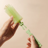 Wholesale Good Quality Baby Silicone Bottle Brush Baby Bottle Cleaning Food Grade 100% and BPA-free Non-slip Grip