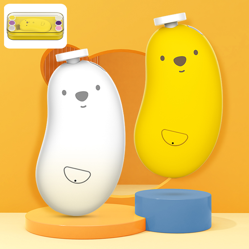 Professional Electric Nail Trimmer with 6 Grinding Heads Baby Nail File Trimmer