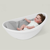 Folding Plastic Baby Bathtub with Non-slip Base for Travel Use Toddler Independent Bathing Support
