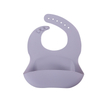 Wholesale Solid Color Baby Silicone Bib with Hidden Feeding Pocket Waterproof Eco-Friendly & Washable Unisex