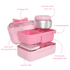 Hot Sale Rectangle Design Baby Lunch Box With 2 Compartment Portable Children Bento Box Lunch Box for School