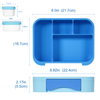 New Release Cute BPA Free Microwavable Kids Insulated Lunch Box Leak Proof 3 Compartments Portable Child Food Container