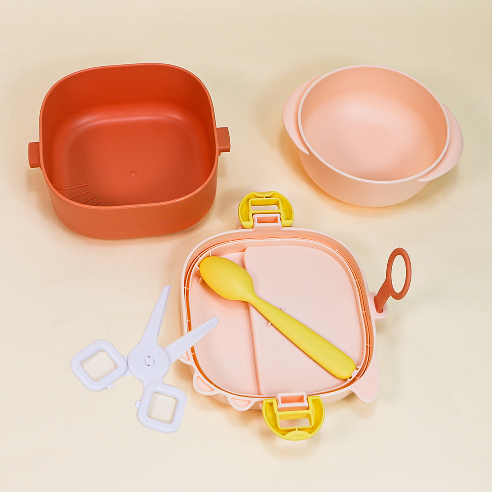 Baby Bowl With Food Scissor