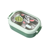2 Compartments Cute Leak Proof Eco-Friendly Microwavable Bento Plastic Lunch Box