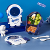 Hot Selling Astronaut Design Baby Lunch Box with Sauce Box Plastic Kids Bento Box Wholesale