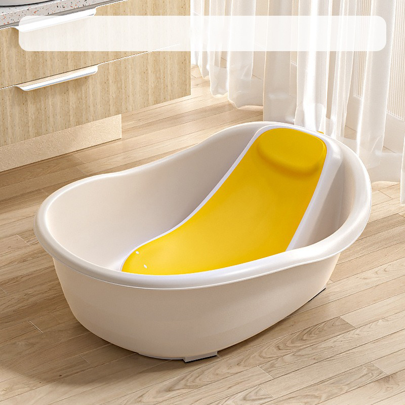 Multifunction Design Kids Newborn Large Anti-slip Safe Baby Bathtub with Smart Thermometer