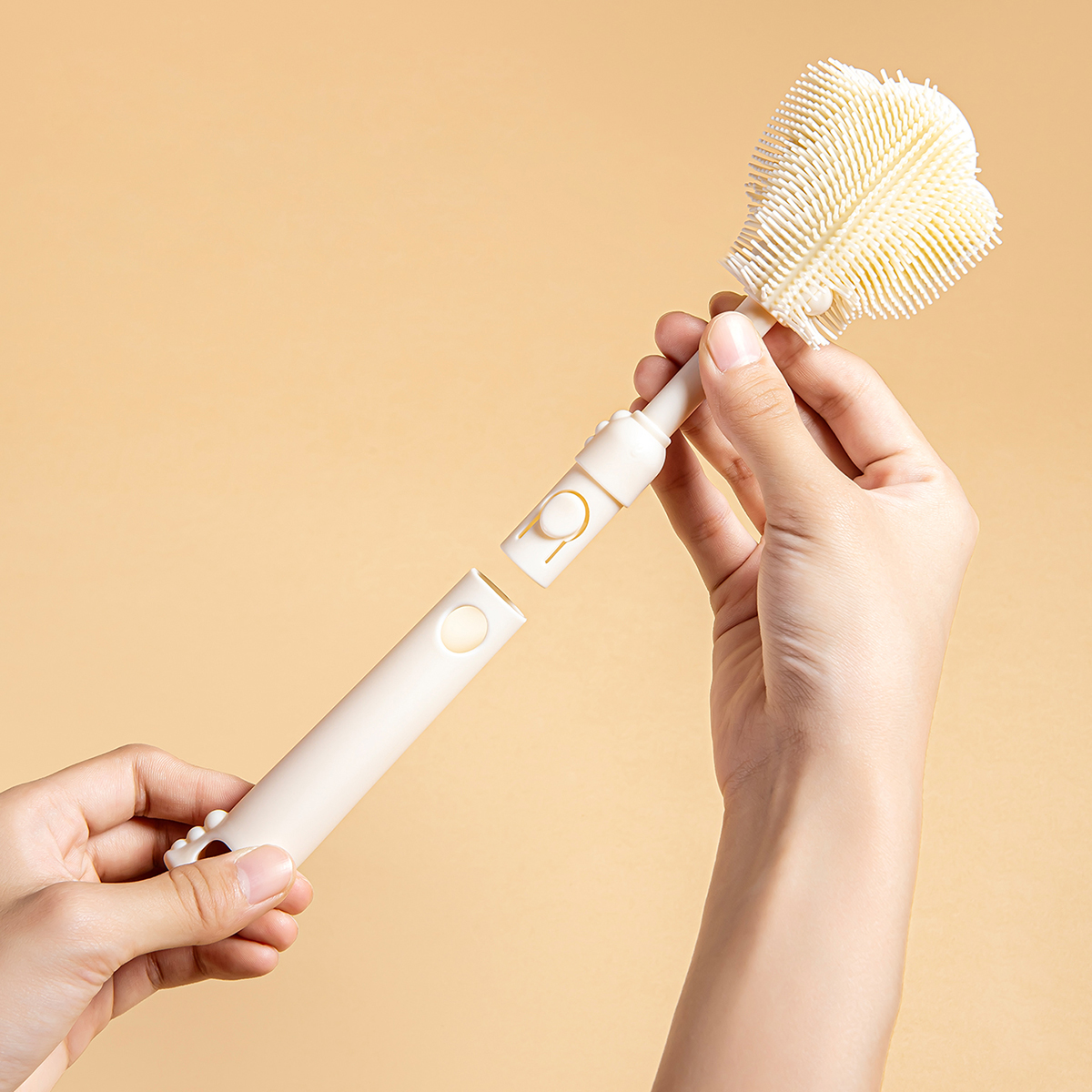 Baby Bottle Cleaner Portable Baby Cleaning Brush Set With Stand for Baby Milk Bottles Straws Breast Pumps Easy Cleaning