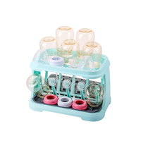 Eco-friendly Plastic Foldable Baby Bottle Dry Rack Holder Multifunctional Bottle Rack Durable Drain Rack Bottle