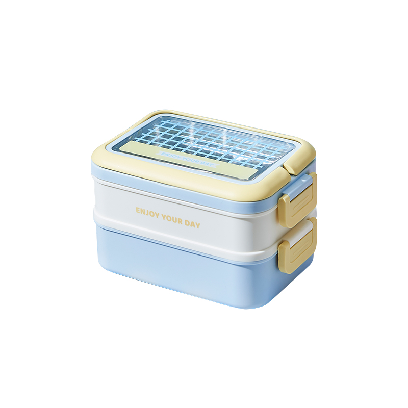 Portable Student Lunch Box Microwave-heated Storage Sealed Stainless Steel Lunch Box