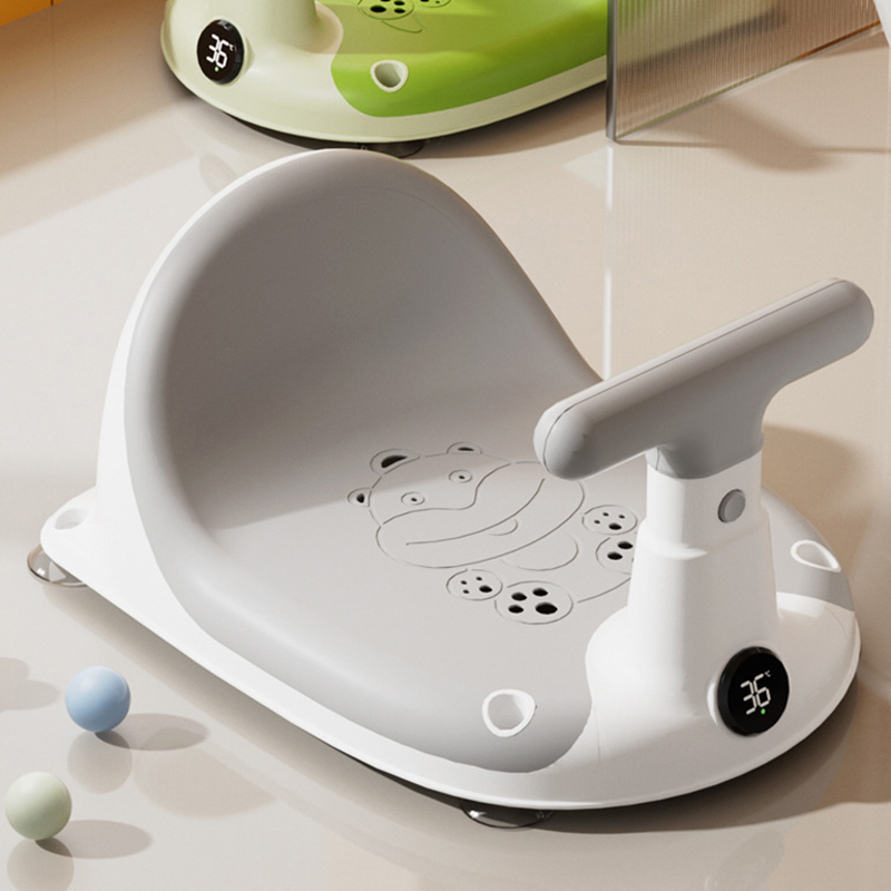 Baby Bath Seat for Infant Baby Toddler Multi-function Baby Shower Chair With Thermometer