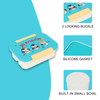 2026 New Design Leakproof Thermal 3 Compartment Lunch Box BPA Free Eco Safe Plastic School Kid Lunch Box