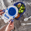 Hot Selling Astronaut Design Baby Lunch Box with Sauce Box Plastic Kids Bento Box Wholesale