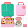 New Released Good Quality Kids Lunch Box 3 Compartments Non-toxic Bpa-free Eco-friendly Kids Back to School Supplies