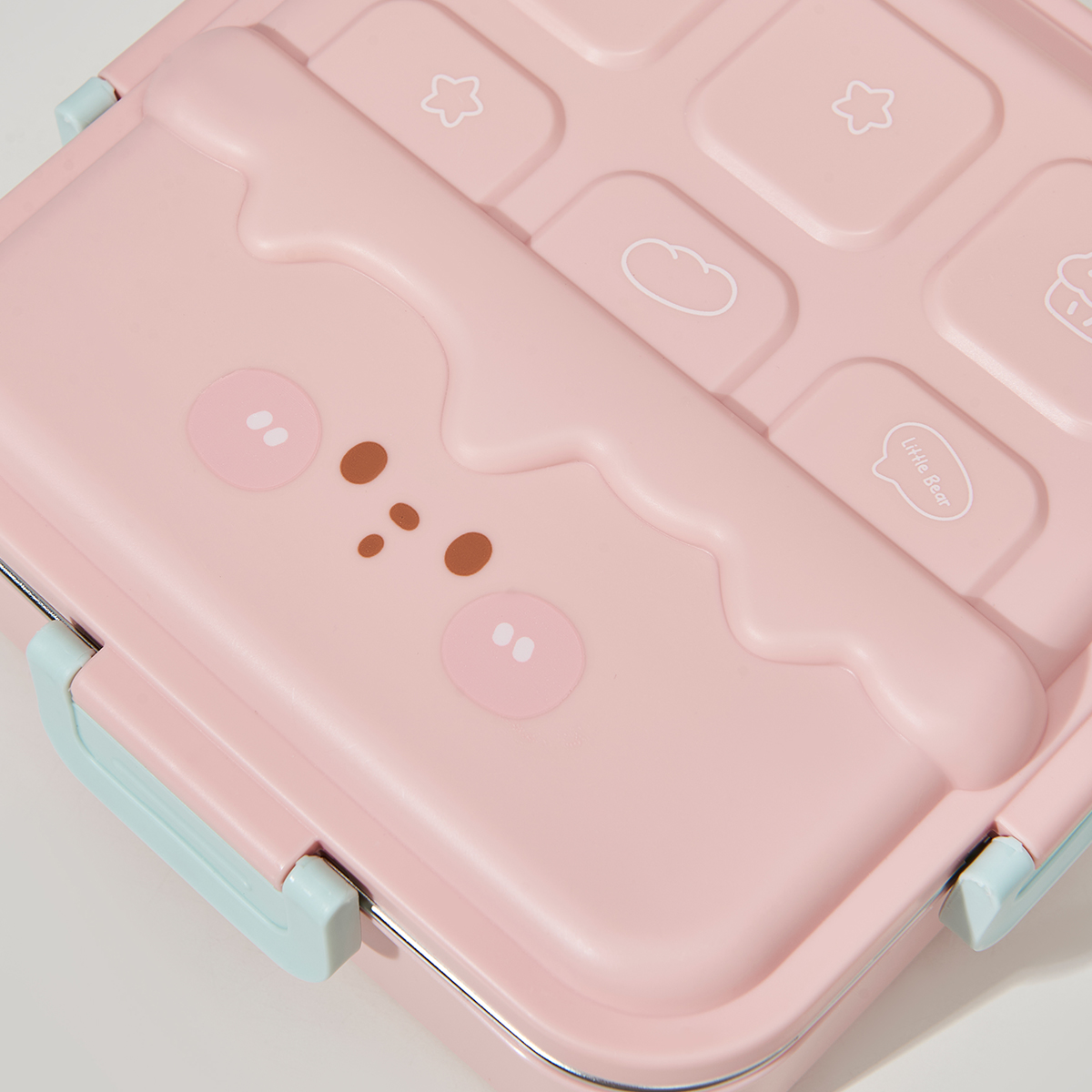 Portable Leakproof Baby Lunch Box for School Stainless Steel Travel Children Lunch Box Plastic Kids Food Container