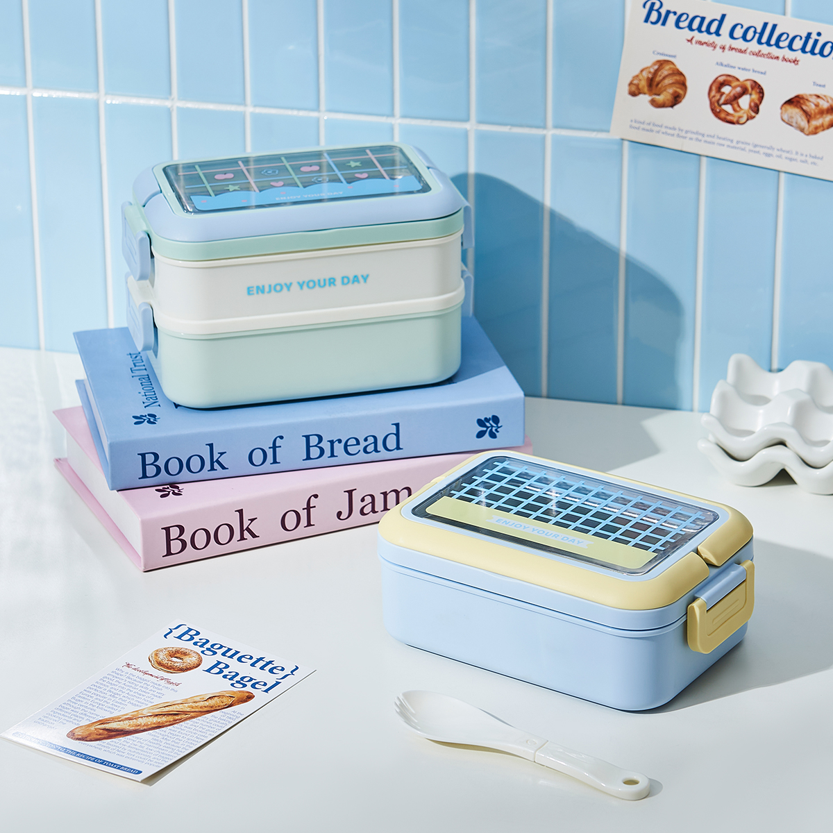 LB118韩式提手单层不锈钢饭盒 (9)