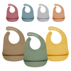 Waterproof Eco-Friendly Washable Silicone Baby Bibs | Super Thin Lightweight with Food Catcher Pocket for Toddler