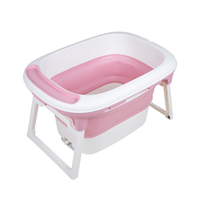 New design plastic baby folding baby bathtub