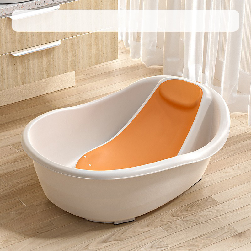 Multifunction Design Kids Newborn Large Anti-slip Safe Baby Bathtub with Smart Thermometer