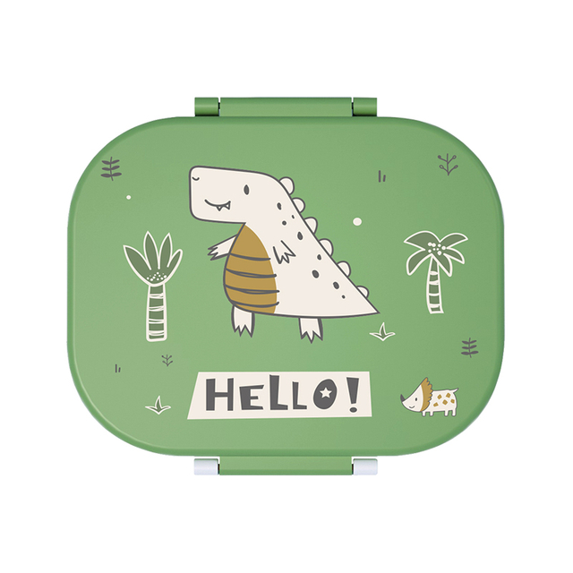 Multifunctional And Portable Kids Lunch Box with Classic Design BPA-Free Compartmentalized Plastic Lid for School Use