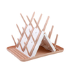 New Design Folding Bottle Drying Rack Milk Bottle Drying Rack With Tray Home Use Space Saving Wholesale