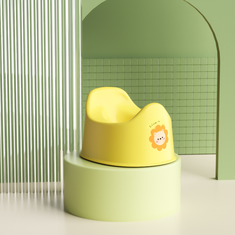 Design of baby potty with Lion Pattern