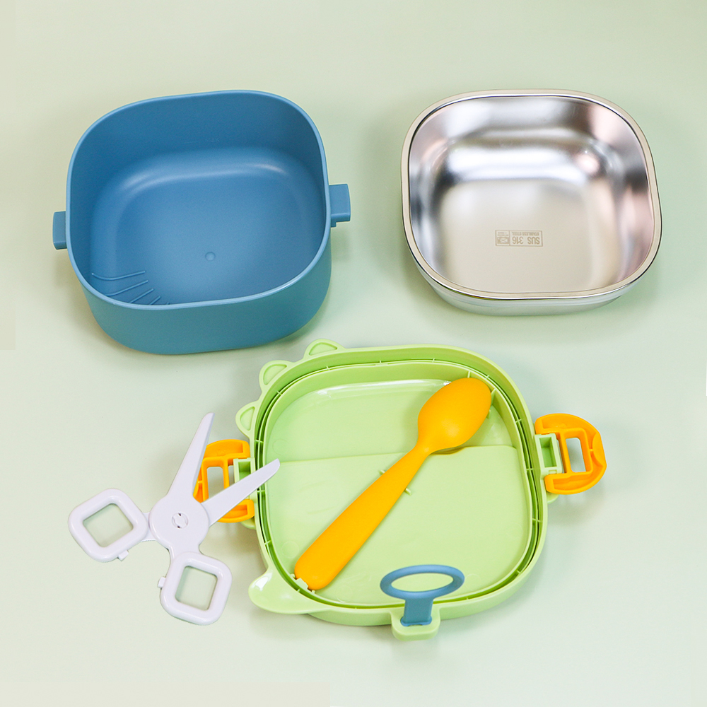 Baby Bowl With Food Scissor
