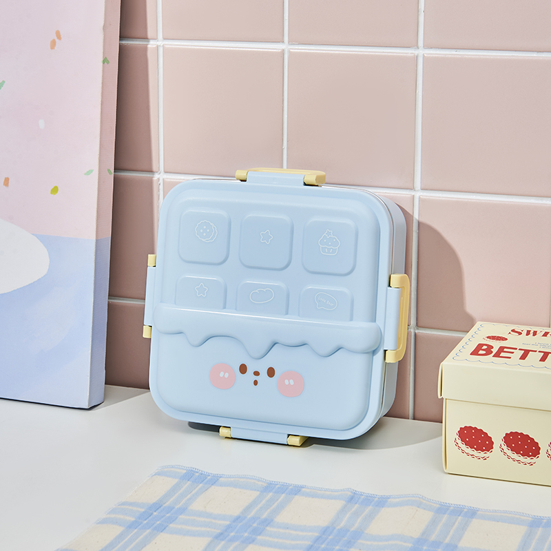 Portable Leakproof Baby Lunch Box for School Stainless Steel Travel Children Lunch Box Plastic Kids Food Container