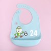 Customizable BPA-Free Eco-Friendly Waterproof Soft Portable Baby Bibs with Silicone