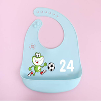 Customizable BPA-Free Eco-Friendly Waterproof Soft Portable Baby Bibs with Silicone