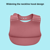 Waterproof Eco-Friendly Washable Silicone Baby Bibs | Super Thin Lightweight with Food Catcher Pocket for Toddler