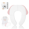 Brand New Custom Dog Shape Foldable Baby Potty Seat Collapsible Travel Kids Toilet Seat for Toilet Training